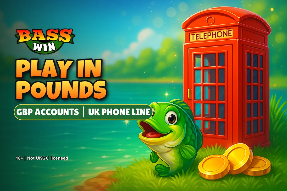 Basswin UK banner: GBP accounts and a UK phone line