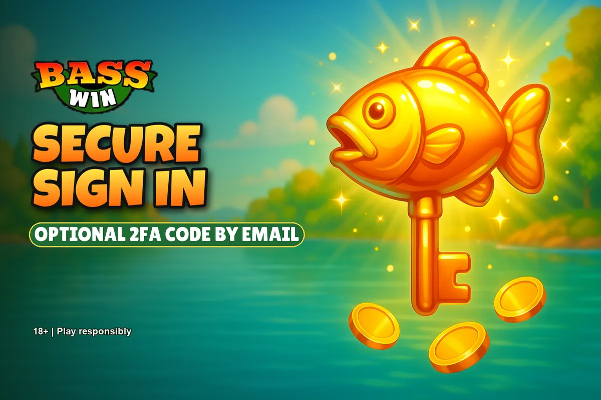 Basswin login security banner: optional 2FA code by email