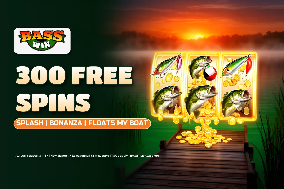 Basswin free spins on three Big Bass slots